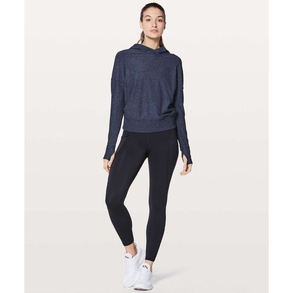 Lululemon Lead the Pack Hoodie Womens Size 10 Blue Sweater Athleisure Activewear - Picture 2 of 15